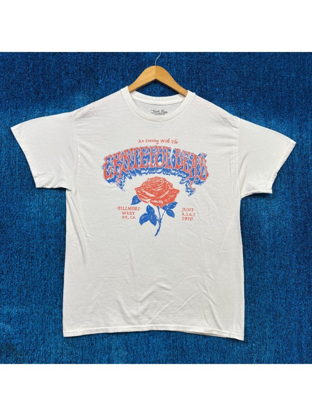 Grateful Dead Fillmore West Rock White T-Shirt Size Medium